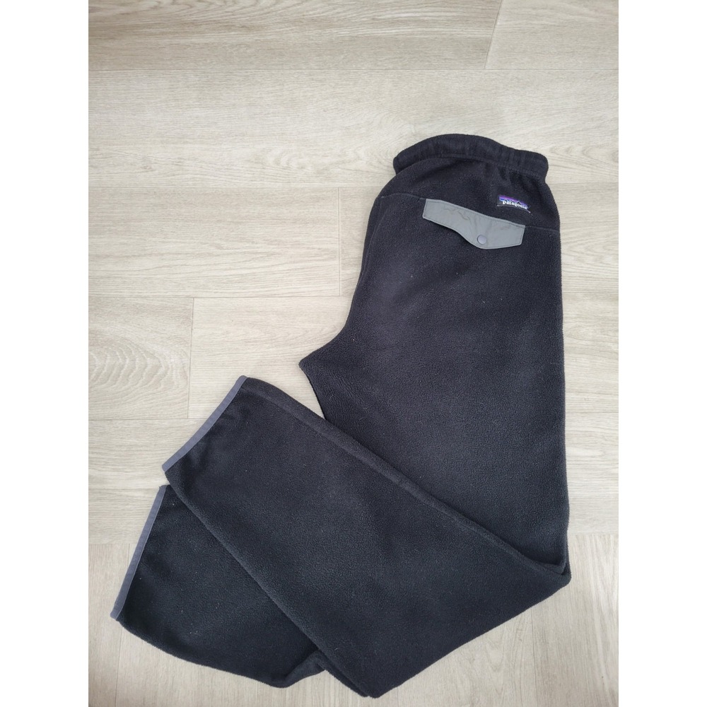 Patagonia Synchilla Fleece Jogger Pants Men's Medium Reg Black Outdoor Casual
